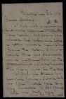Letter from T. G. Wall to Captain Thomas Sparrow 